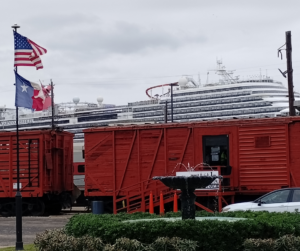 Cruise ship in Galveston Port